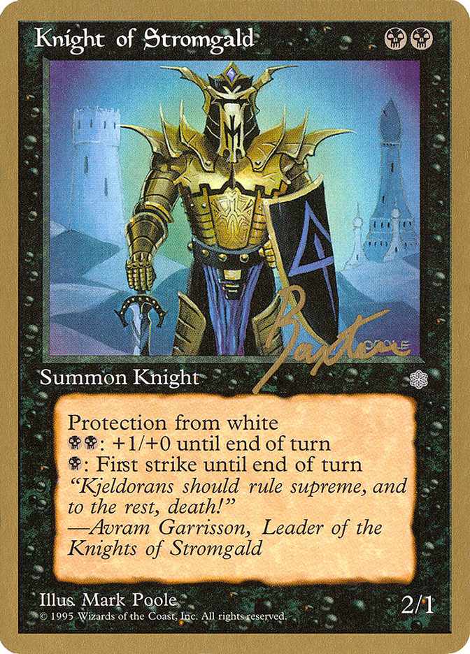 Knight of Stromgald (George Baxter) [Pro Tour Collector Set] | Lots Moore NSW