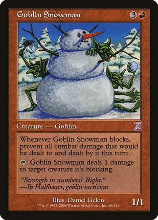 Goblin Snowman [Time Spiral Timeshifted] | Lots Moore NSW