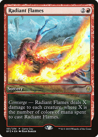 Radiant Flames [Battle for Zendikar Promos] | Lots Moore NSW