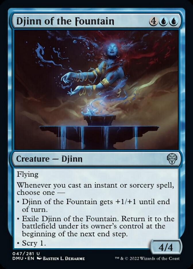 Djinn of the Fountain [Dominaria United] | Lots Moore NSW