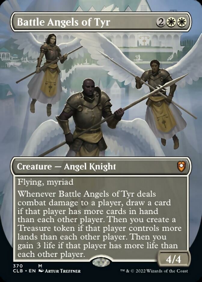 Battle Angels of Tyr (Borderless Alternate Art) [Commander Legends: Battle for Baldur's Gate] | Lots Moore NSW