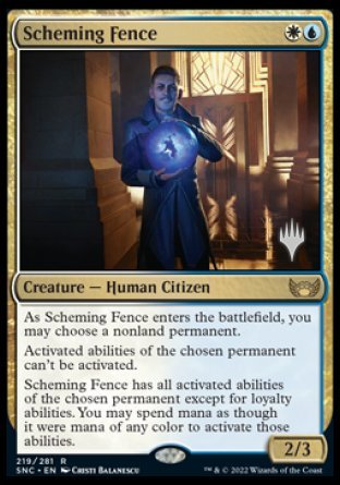 Scheming Fence (Promo Pack) [Streets of New Capenna Promos] | Lots Moore NSW