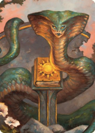 Guardian Naga Art Card [Commander Legends: Battle for Baldur's Gate Art Series] | Lots Moore NSW