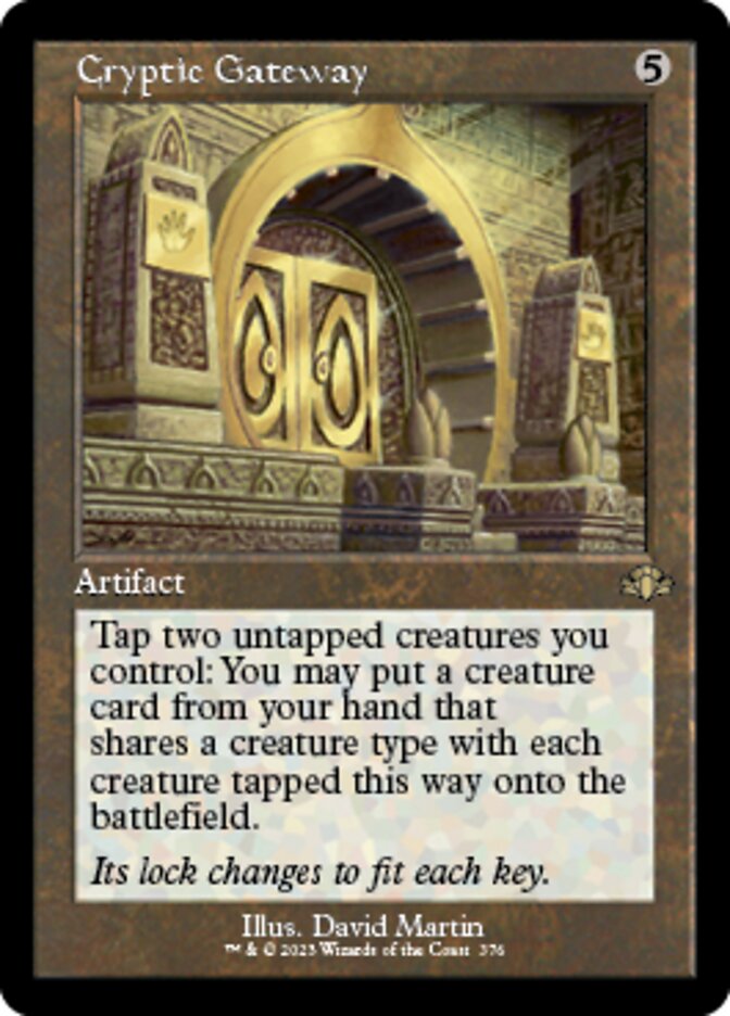 Cryptic Gateway (Retro) [Dominaria Remastered] | Lots Moore NSW