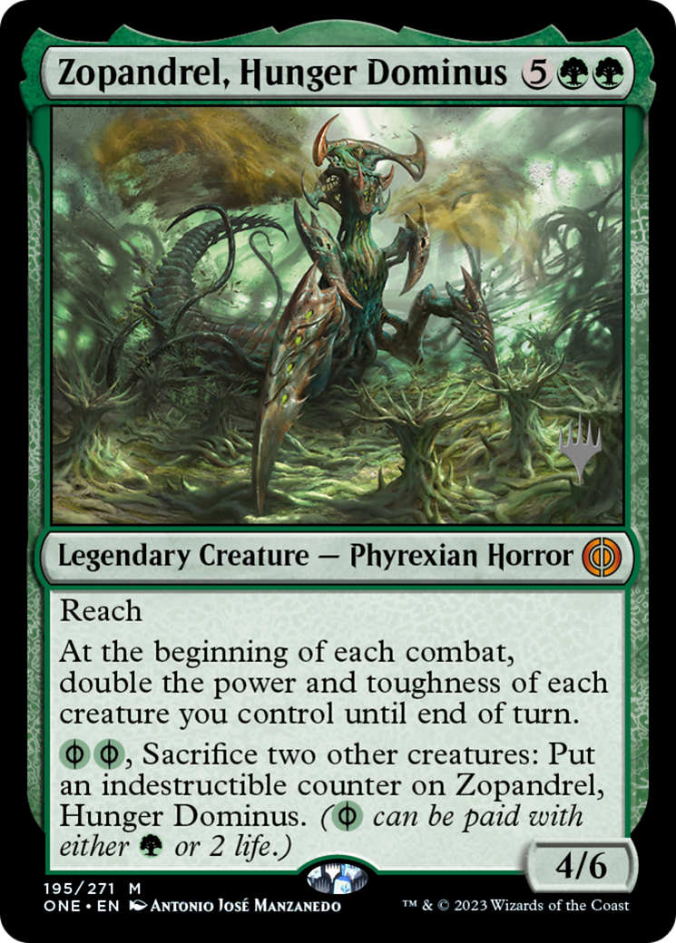 Zopandrel, Hunger Dominus (Promo Pack) [Phyrexia: All Will Be One Promos] | Lots Moore NSW
