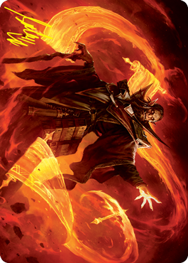 Plargg, Dean of Chaos Art Card (Gold-Stamped Signature) [Strixhaven: School of Mages Art Series] | Lots Moore NSW