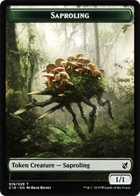 Saproling // Morph Double-sided Token [Commander 2019 Tokens] | Lots Moore NSW