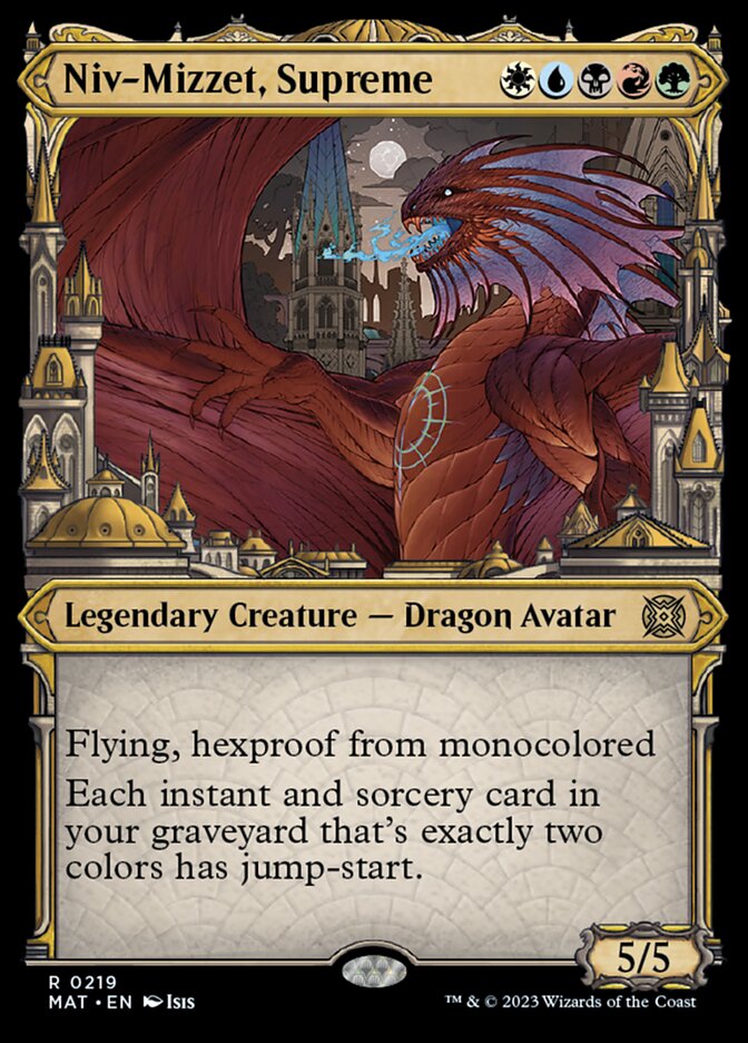 Niv-Mizzet, Supreme (Showcase Halo Foil) [March of the Machine: The Aftermath] | Lots Moore NSW