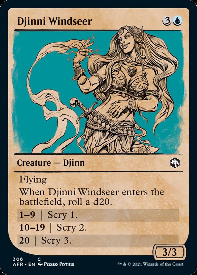 Djinni Windseer (Showcase) [Dungeons & Dragons: Adventures in the Forgotten Realms] | Lots Moore NSW