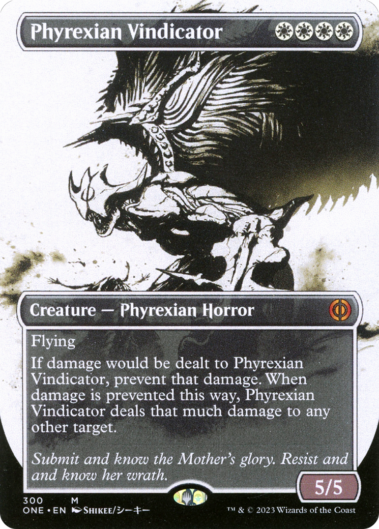 Phyrexian Vindicator (Borderless Ichor) [Phyrexia: All Will Be One] | Lots Moore NSW