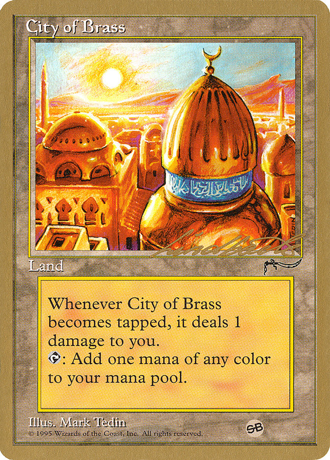 City of Brass (Leon Lindback) (SB) [Pro Tour Collector Set] | Lots Moore NSW