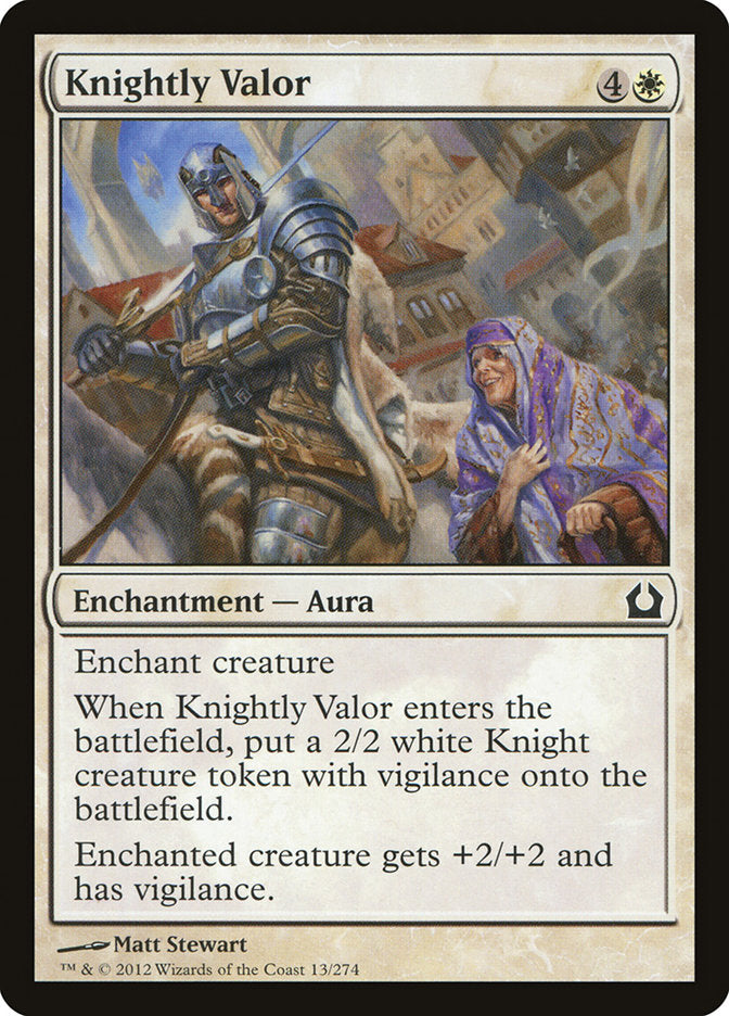 Knightly Valor [Return to Ravnica] | Lots Moore NSW
