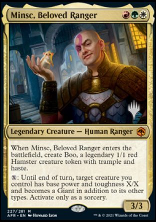 Minsc, Beloved Ranger (Promo Pack) [Dungeons & Dragons: Adventures in the Forgotten Realms Promos] | Lots Moore NSW