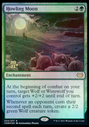 Howling Moon [Innistrad: Crimson Vow Prerelease Promos] | Lots Moore NSW