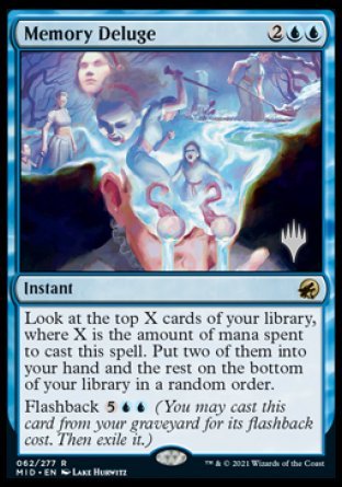 Memory Deluge (Promo Pack) [Innistrad: Midnight Hunt Promos] | Lots Moore NSW