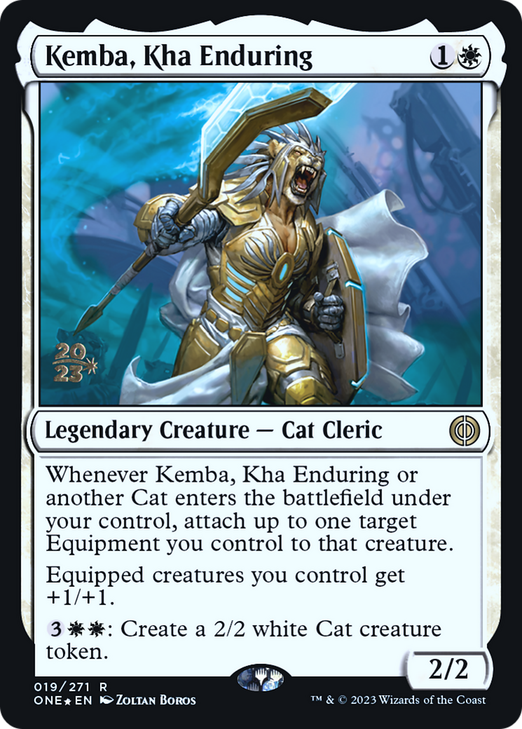 Kemba, Kha Enduring [Phyrexia: All Will Be One Prerelease Promos] | Lots Moore NSW