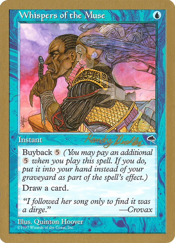 Whispers of the Muse (Randy Buehler) [World Championship Decks 1998] | Lots Moore NSW