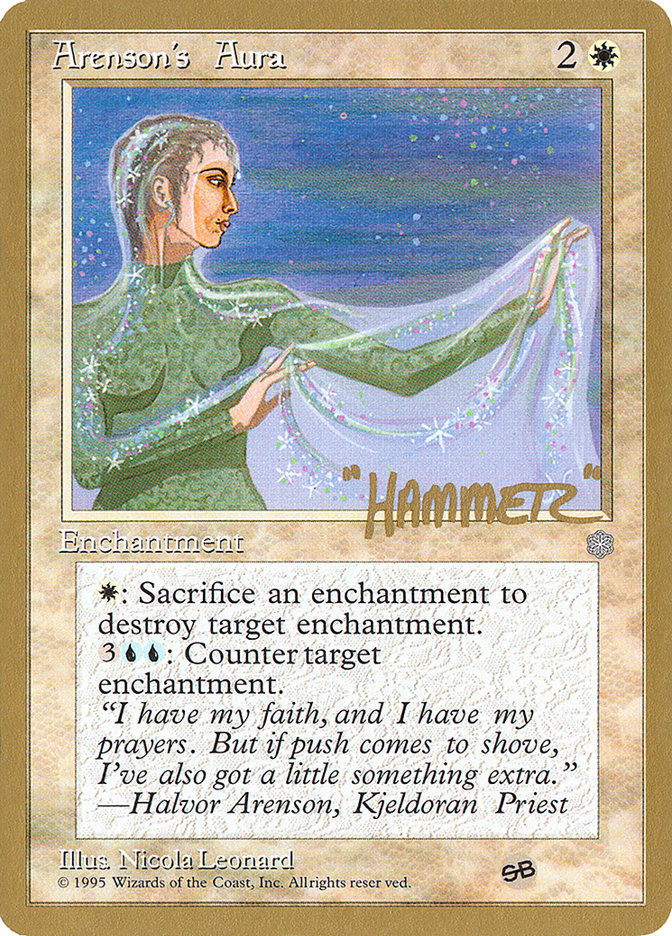 Arenson's Aura (Shawn "Hammer" Regnier) (SB) [Pro Tour Collector Set] | Lots Moore NSW