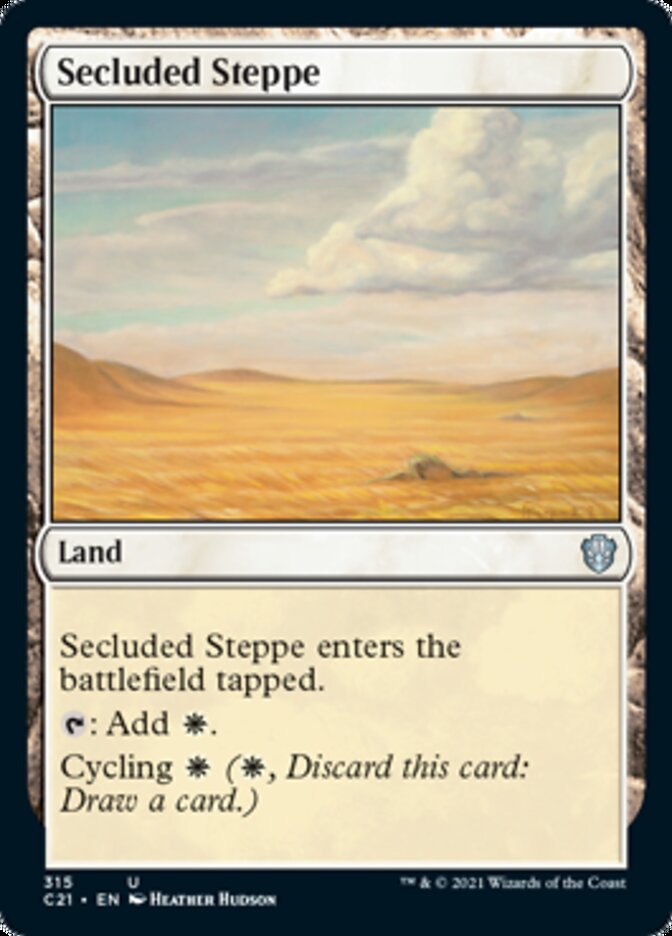 Secluded Steppe [Commander 2021] | Lots Moore NSW