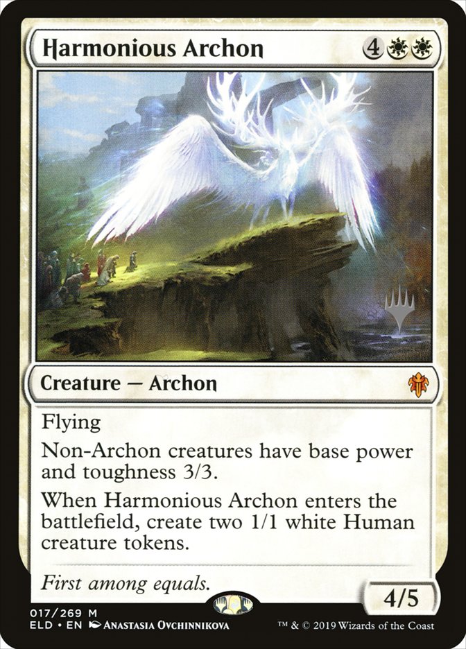 Harmonious Archon (Promo Pack) [Throne of Eldraine Promos] | Lots Moore NSW