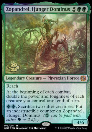 Zopandrel, Hunger Dominus [Phyrexia: All Will Be One Prerelease Promos] | Lots Moore NSW