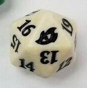 White Ikoria spin down dice | Lots Moore NSW