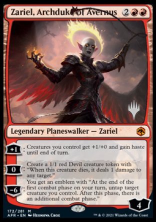 Zariel, Archduke of Avernus (Promo Pack) [Dungeons & Dragons: Adventures in the Forgotten Realms Promos] | Lots Moore NSW