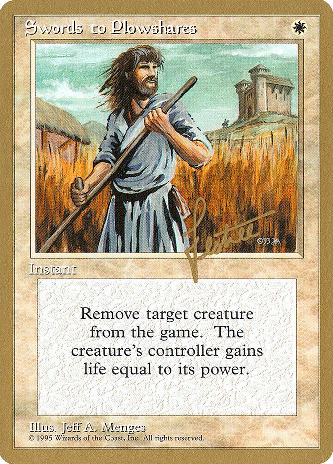 Swords to Plowshares (Bertrand Lestree) [Pro Tour Collector Set] | Lots Moore NSW