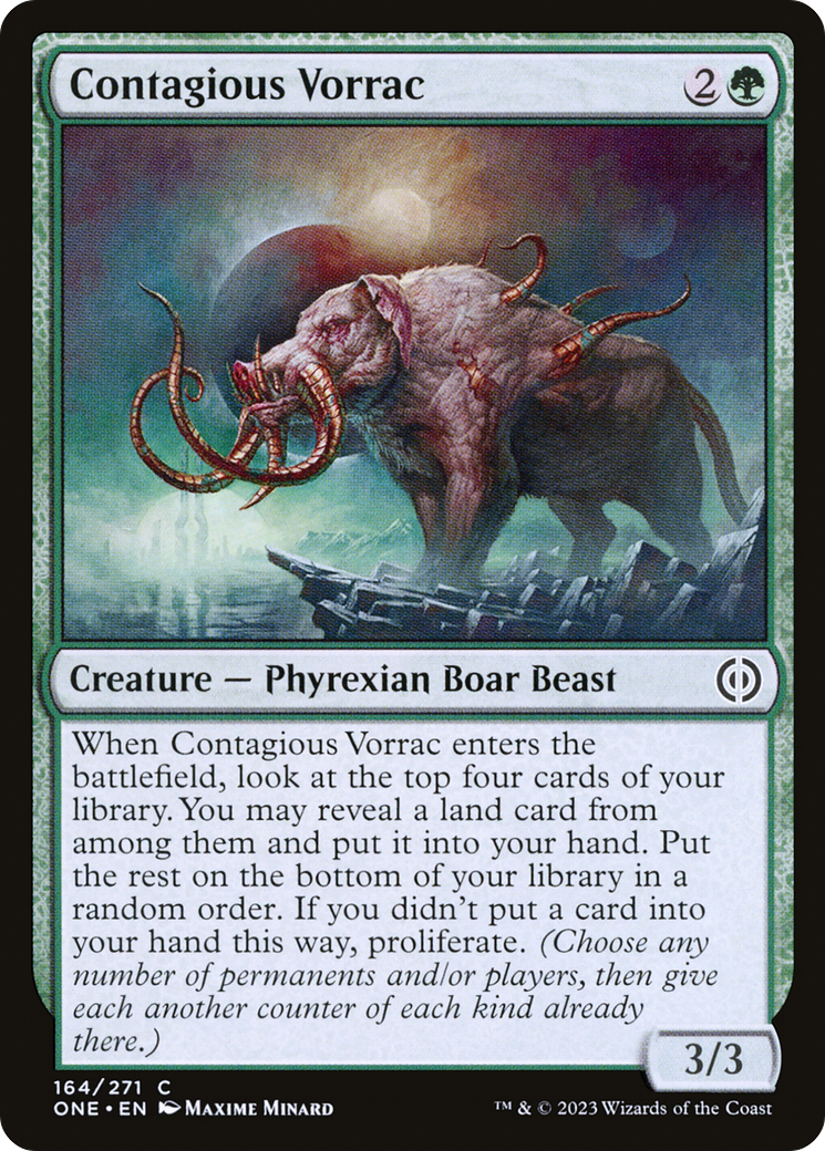 Contagious Vorrac [Phyrexia: All Will Be One] | Lots Moore NSW