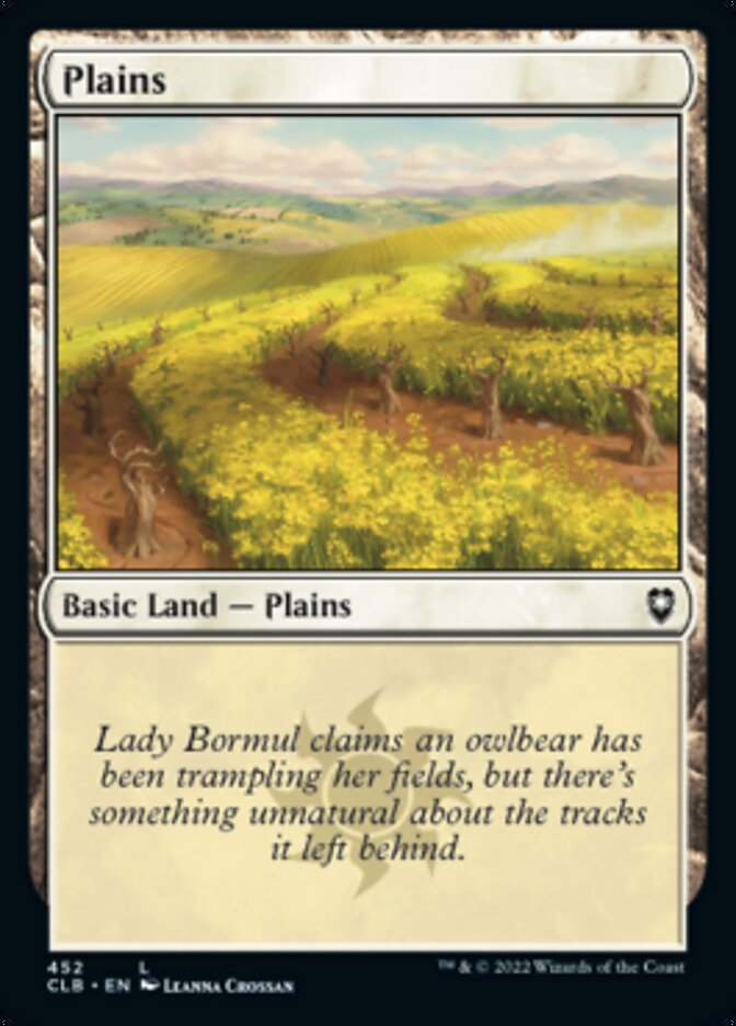 Plains (452) [Commander Legends: Battle for Baldur's Gate] | Lots Moore NSW