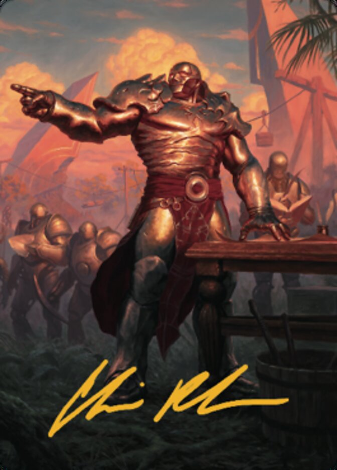 Karn, Living Legacy Art Card 1 (Gold-Stamped Signature) [Dominaria United Art Series] | Lots Moore NSW