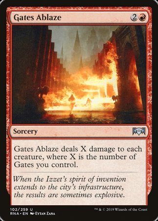 Gates Ablaze [Ravnica Allegiance] | Lots Moore NSW