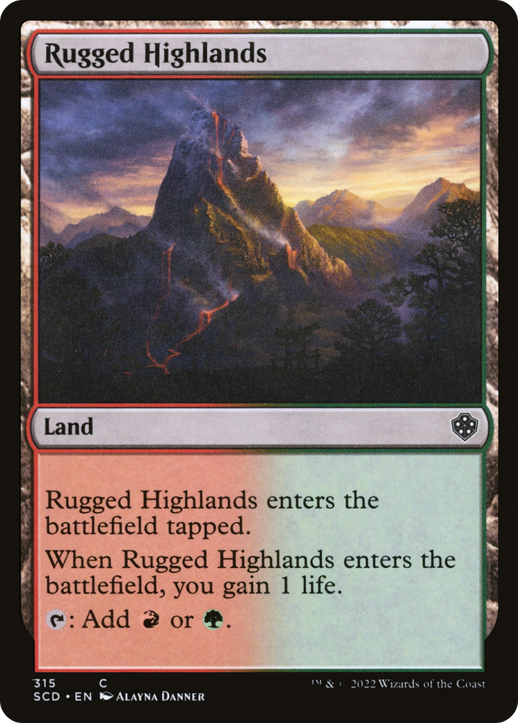 Rugged Highlands [Starter Commander Decks] | Lots Moore NSW