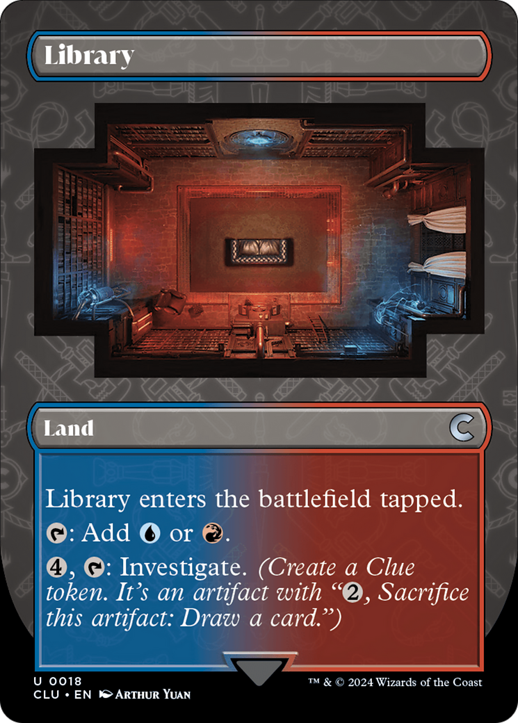 Library (Borderless) [Ravnica: Clue Edition] | Lots Moore NSW