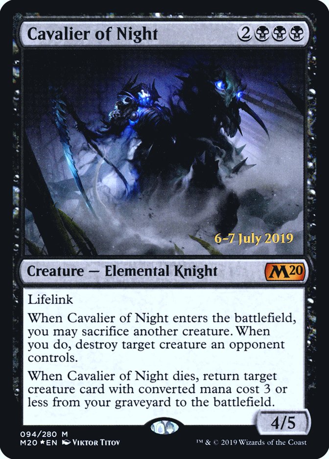 Cavalier of Night  [Core Set 2020 Prerelease Promos] | Lots Moore NSW