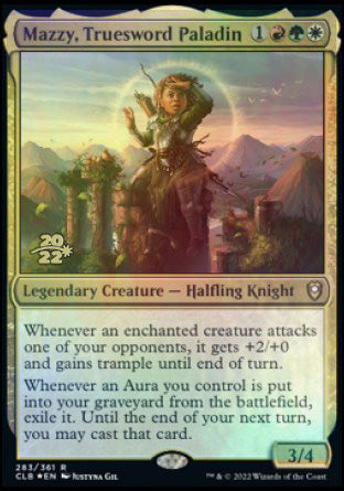 Mazzy, Truesword Paladin [Commander Legends: Battle for Baldur's Gate Prerelease Promos] | Lots Moore NSW