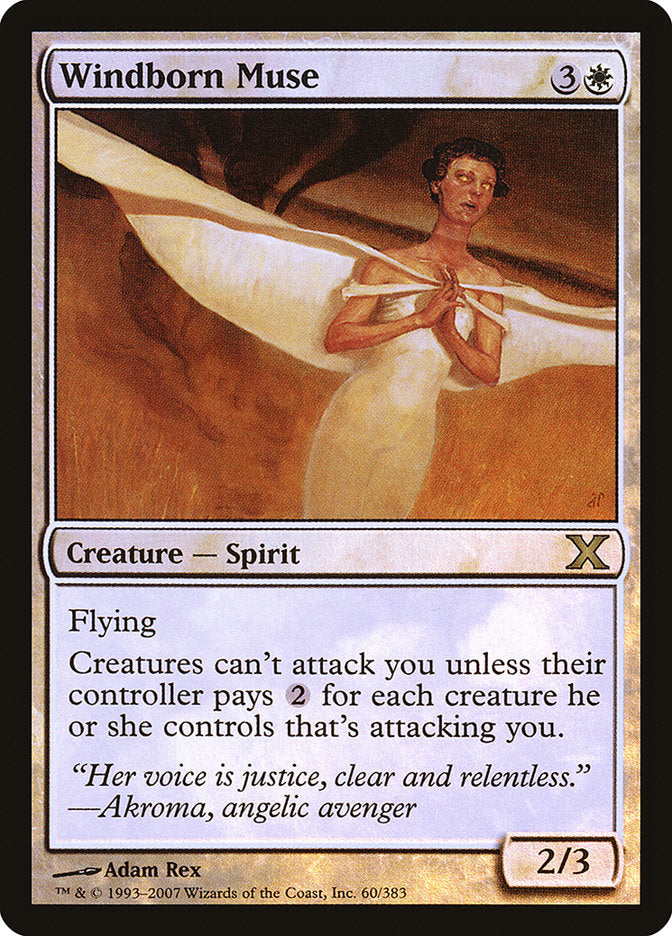Windborn Muse (Premium Foil) [Tenth Edition] | Lots Moore NSW