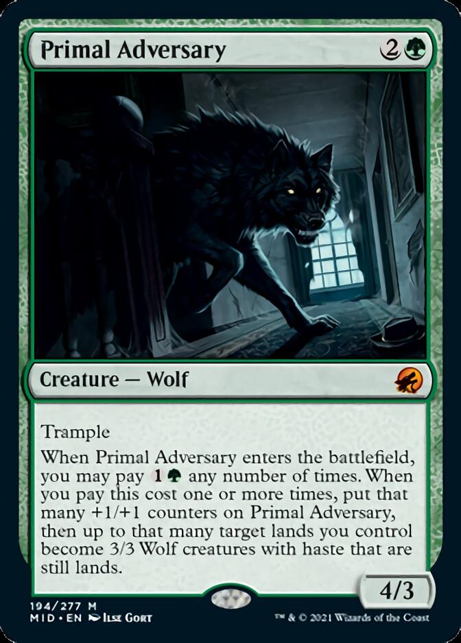 Primal Adversary [Innistrad: Midnight Hunt] | Lots Moore NSW