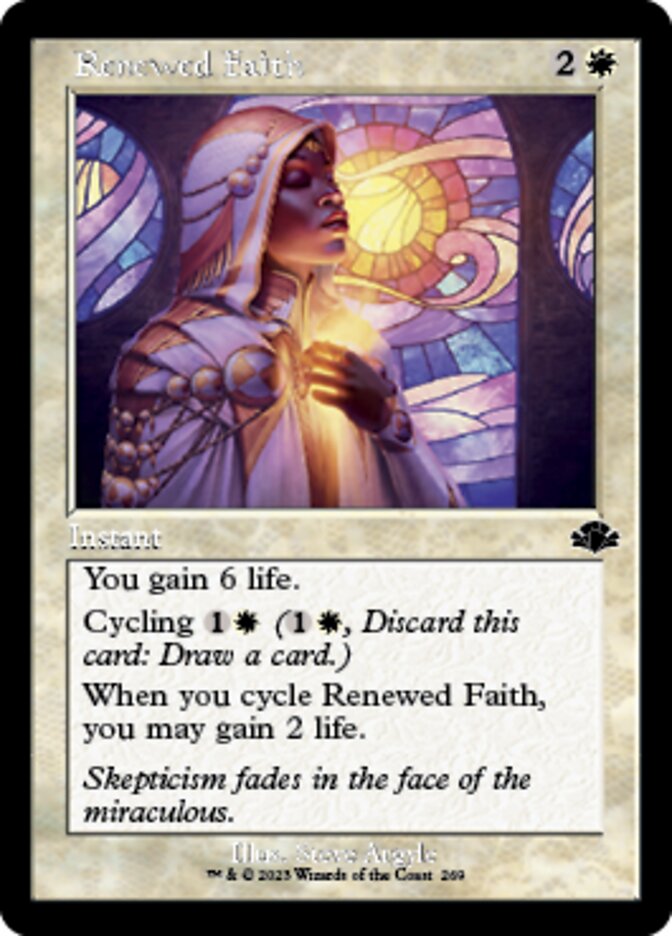 Renewed Faith (Retro) [Dominaria Remastered] | Lots Moore NSW