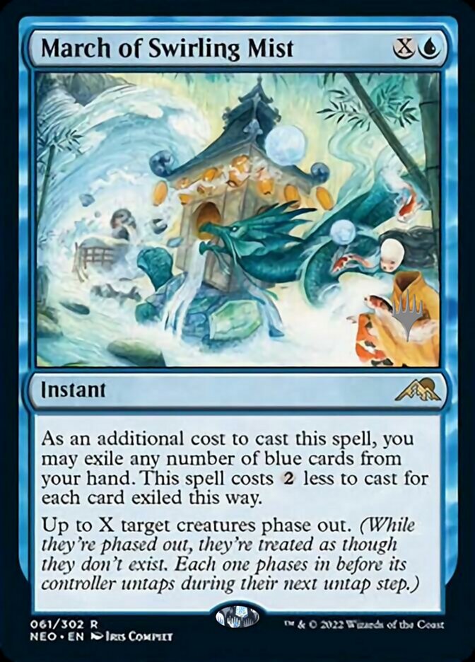 March of Swirling Mist (Promo Pack) [Kamigawa: Neon Dynasty Promos] | Lots Moore NSW