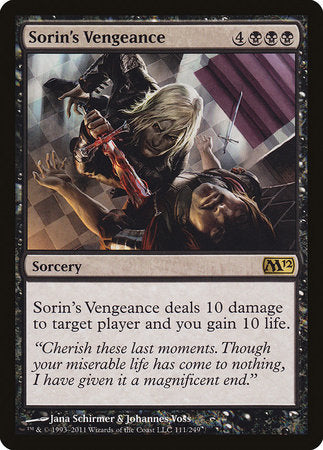 Sorin's Vengeance [Magic 2012] | Lots Moore NSW