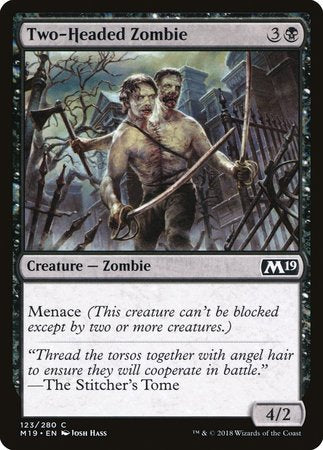 Two-Headed Zombie [Core Set 2019] | Lots Moore NSW