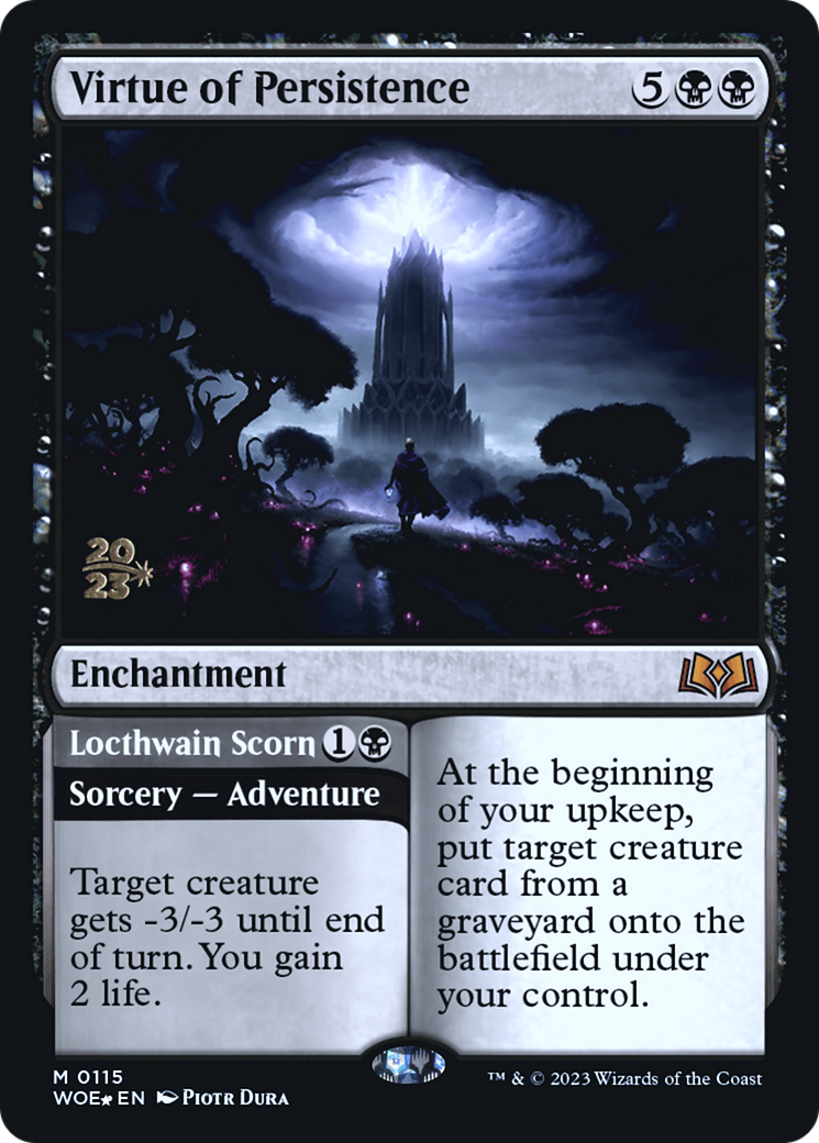 Virtue of Persistence // Locthwain Scorn [Wilds of Eldraine Prerelease Promos] | Lots Moore NSW