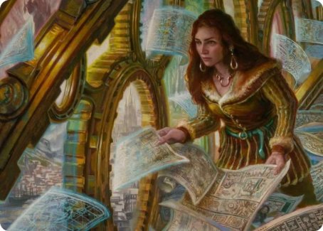 Cartographer's Survey Art Card [Innistrad: Crimson Vow Art Series] | Lots Moore NSW