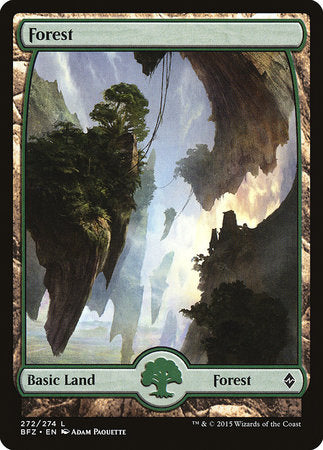 Forest (272) - Full Art [Battle for Zendikar] | Lots Moore NSW