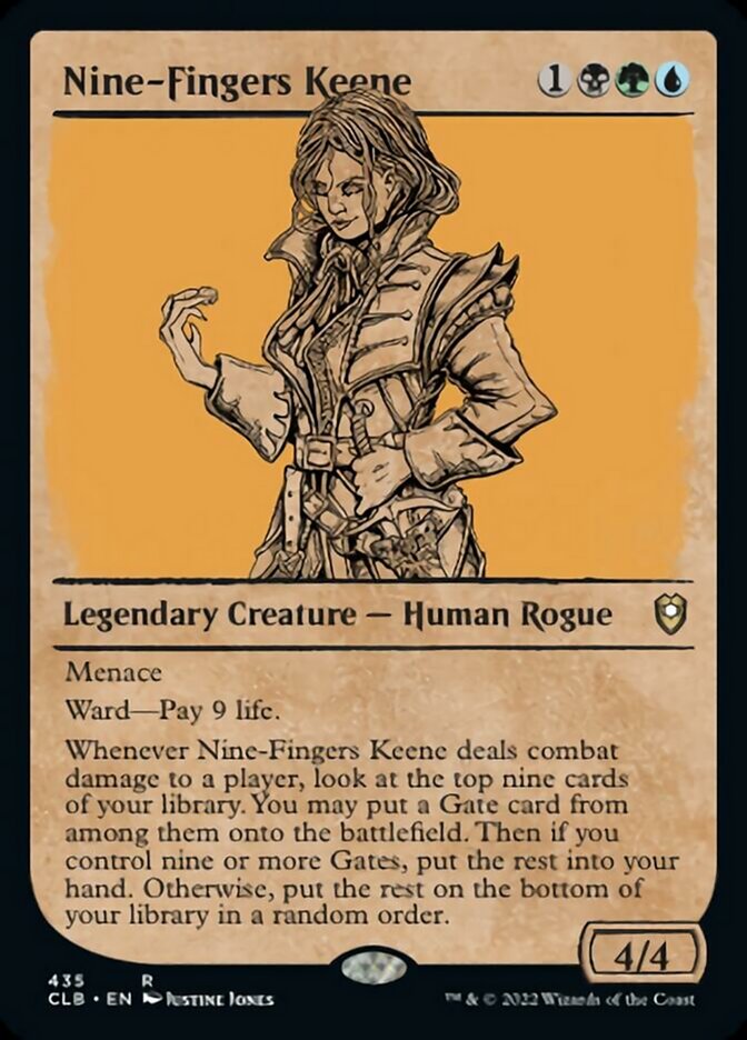 Nine-Fingers Keene (Showcase) [Commander Legends: Battle for Baldur's Gate] | Lots Moore NSW