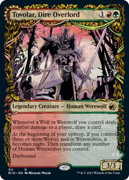 Tovolar, Dire Overlord // Tovolar, the Midnight Scourge (Showcase Equinox) [Innistrad: Midnight Hunt] | Lots Moore NSW