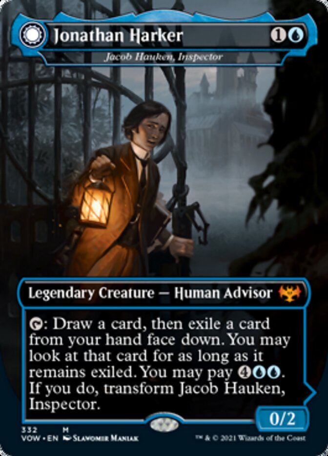 Jacob Hauken, Inspector // Hauken's Insight - Jonathan Harker // Harker's Obsessive Inquiry [Innistrad: Crimson Vow] | Lots Moore NSW