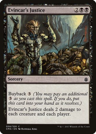 Evincar's Justice [Commander Anthology] | Lots Moore NSW