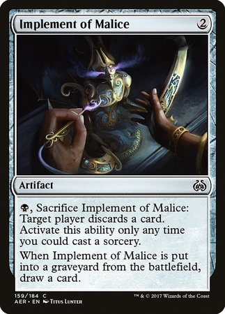 Implement of Malice [Aether Revolt] | Lots Moore NSW